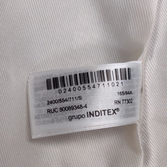 Zara Cream And Gold Textured Women's Blazer - Picture 9 of 15